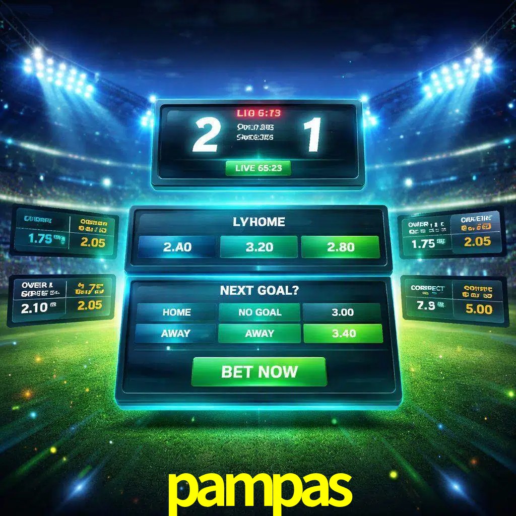Vista de apuestas en vivo pampas durante un partido en curso