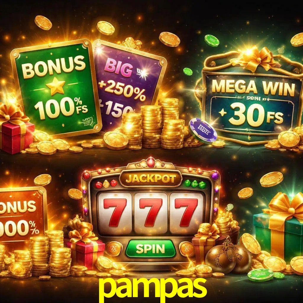 Tipos de bonos pampas incluyendo recompensas de bienvenida y promociones continuas