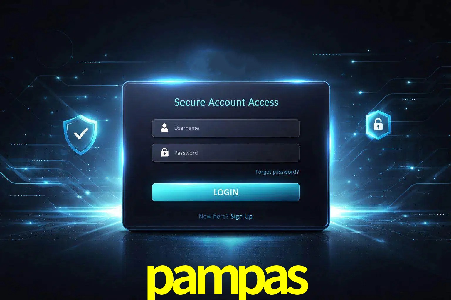 Pantalla de inicio de sesión de cuenta pampas para usuarios en México